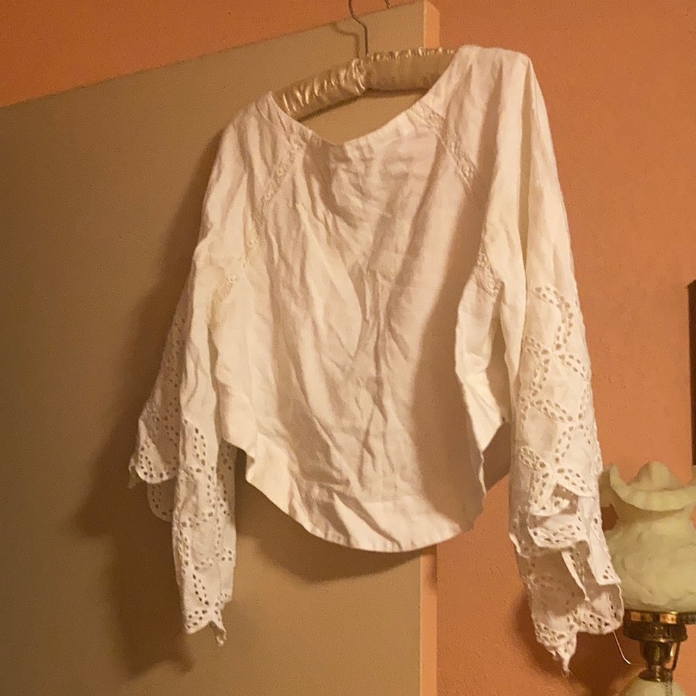 Linen and cotton mix blouse